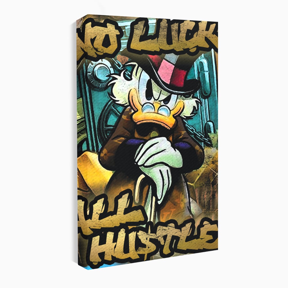 Tablou canvas cu tablou canvas cu scrooge mcduck, fara rama, pe sasiu de lemn